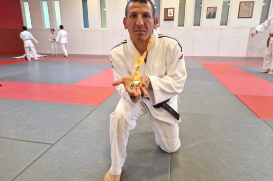 Diégo Jégou et sa médaille de champion de France